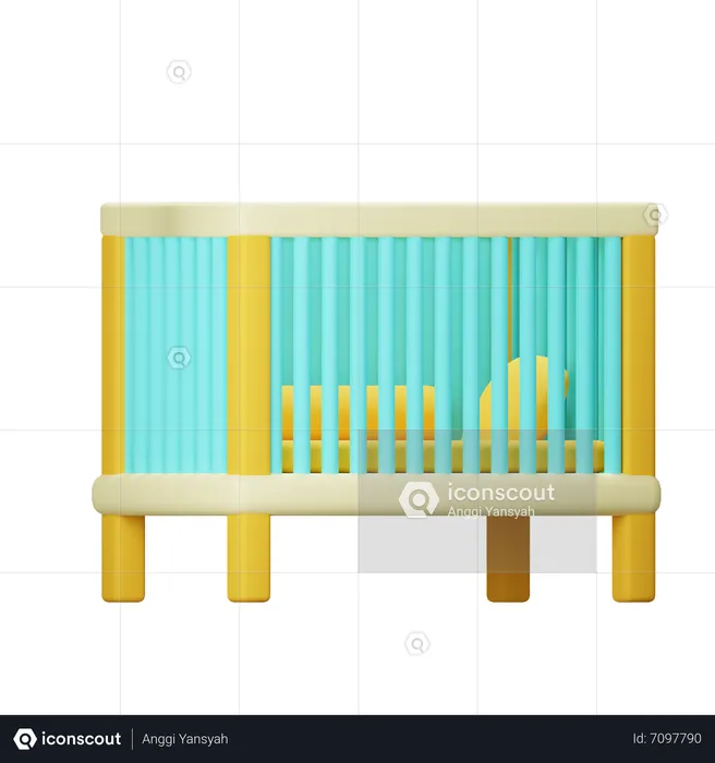 Crib  3D Icon