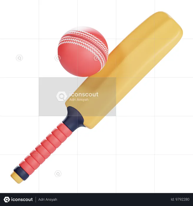 Cricket  3D Icon