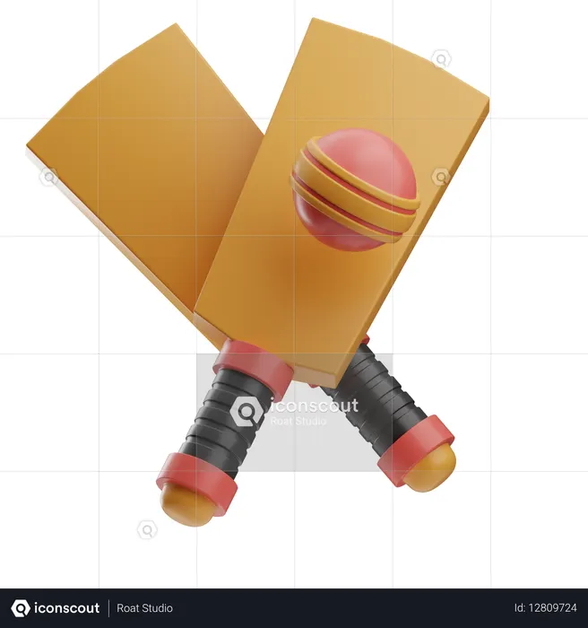 Cricket  3D Icon