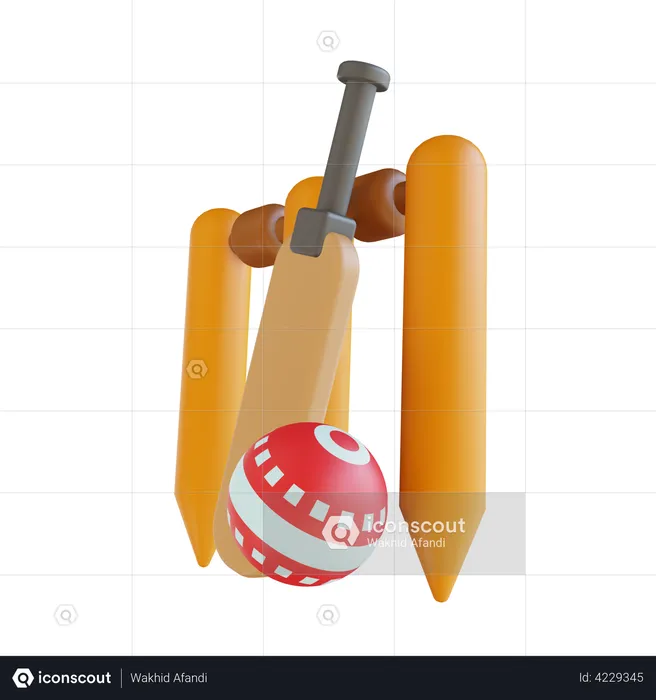 Cricket  3D Illustration