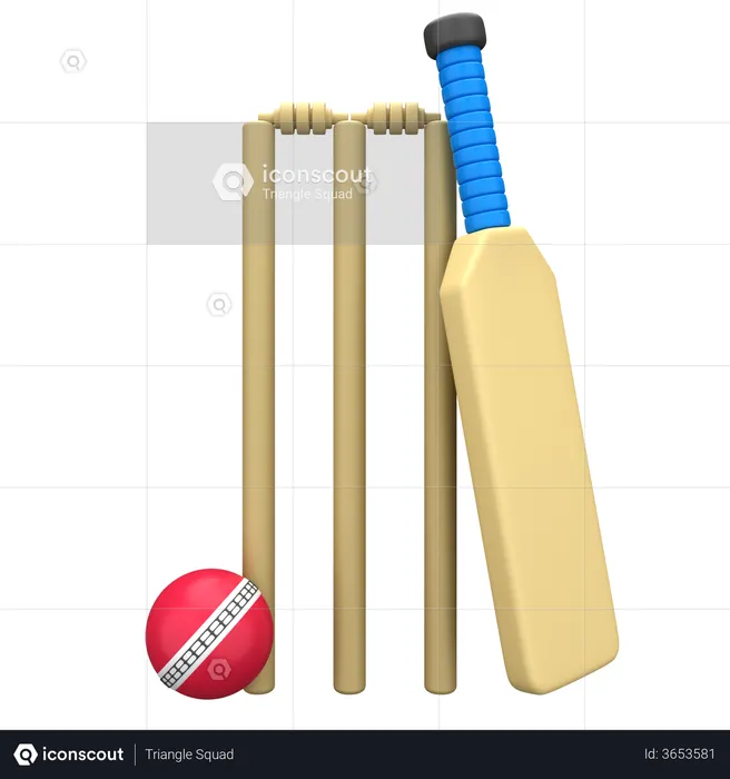 Cricket  3D Illustration