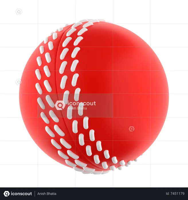 Cricket Ball  3D Icon