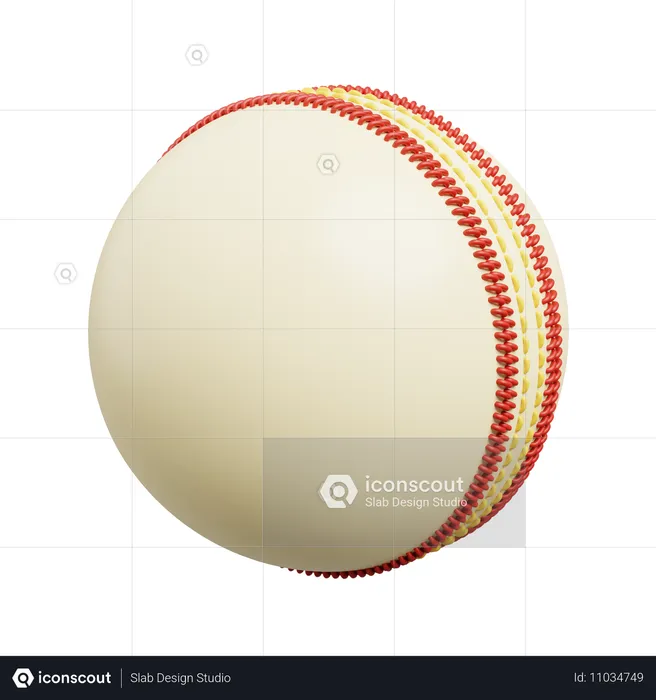 Cricket Ball  3D Icon