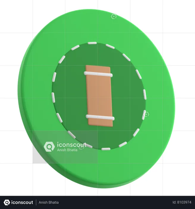Cricket Ground  3D Icon
