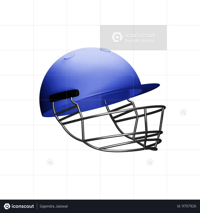 Cricket Helmet  3D Icon