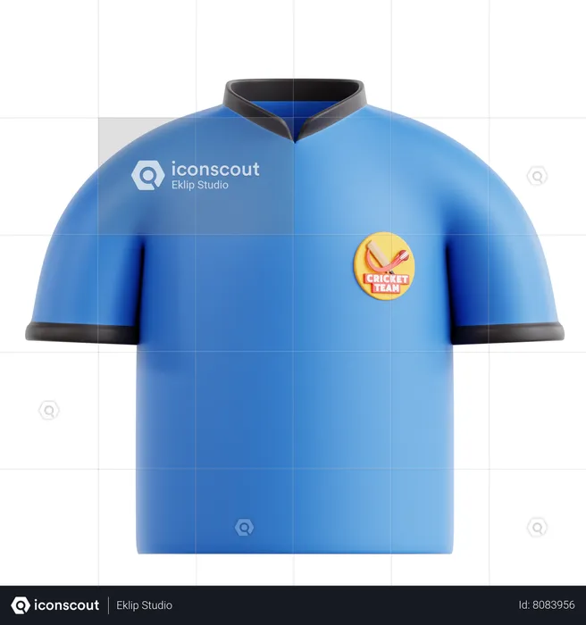 Cricket Jersey  3D Icon