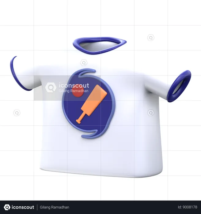 Cricket Shirt  3D Icon