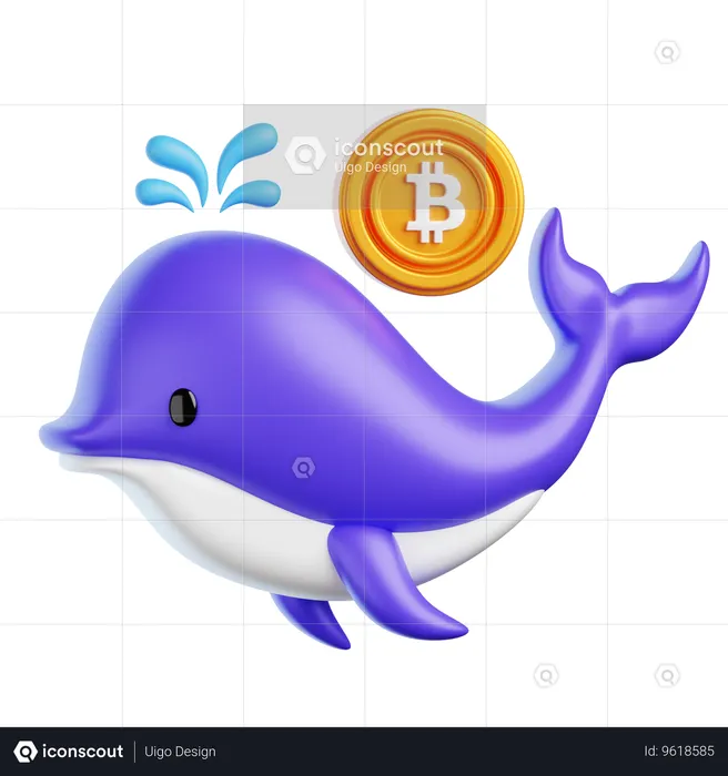Baleia criptografada  3D Icon