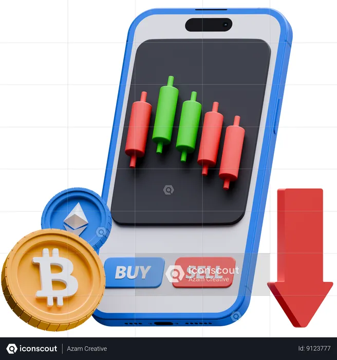 Pérdida criptográfica  3D Icon