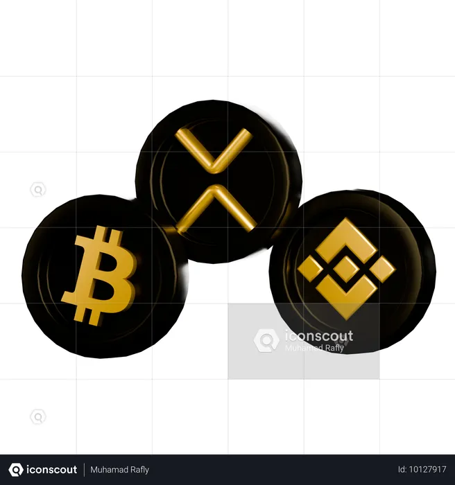 Criptomoeda  3D Icon