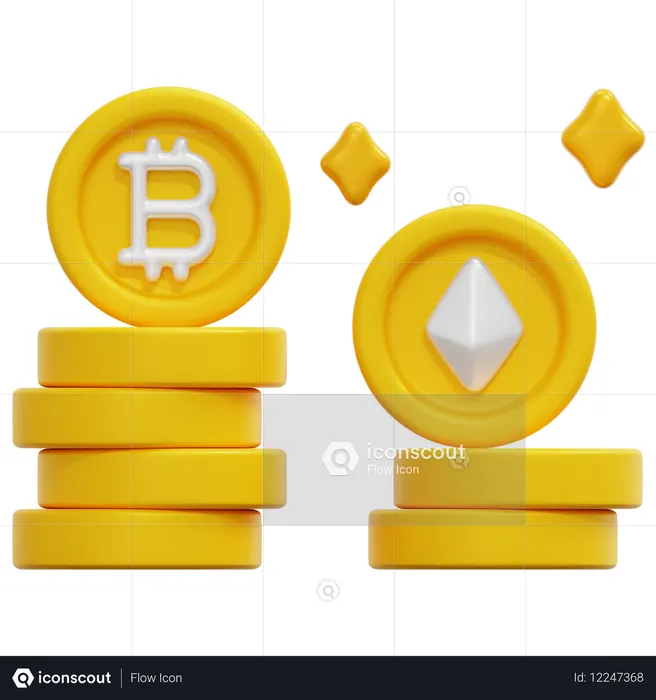 Criptomoneda  3D Icon