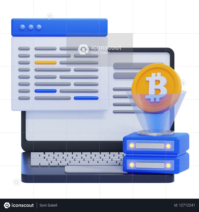 Criptomoneda  3D Icon