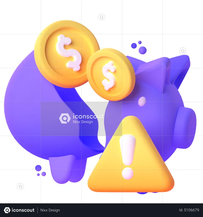 Crisis financiera  3D Icon