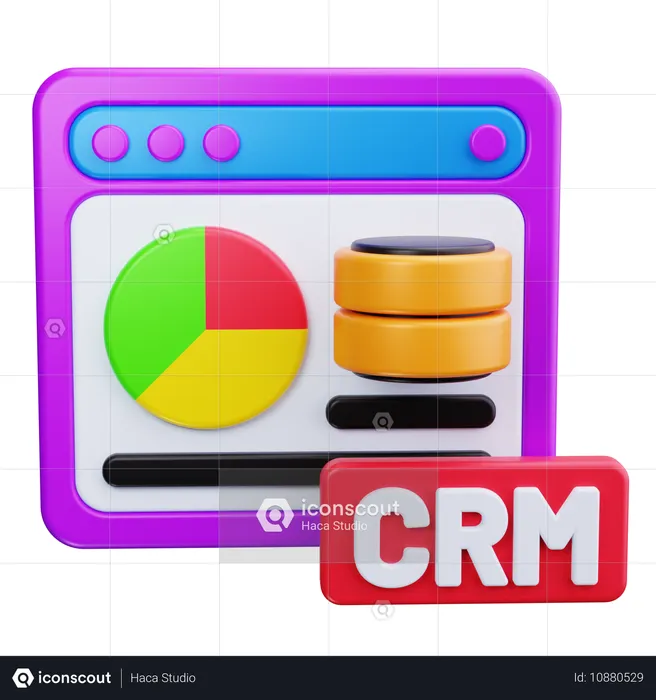 CRM-Systeme  3D Icon