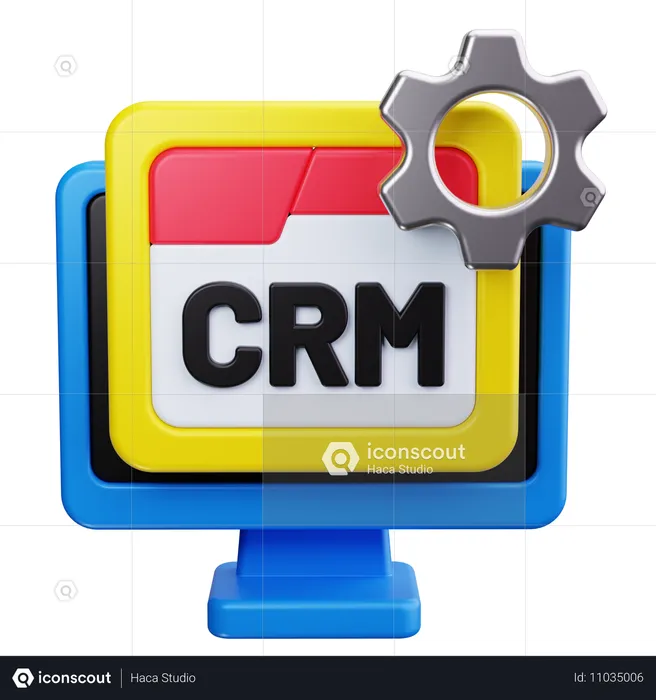 CRM-Systeme  3D Icon