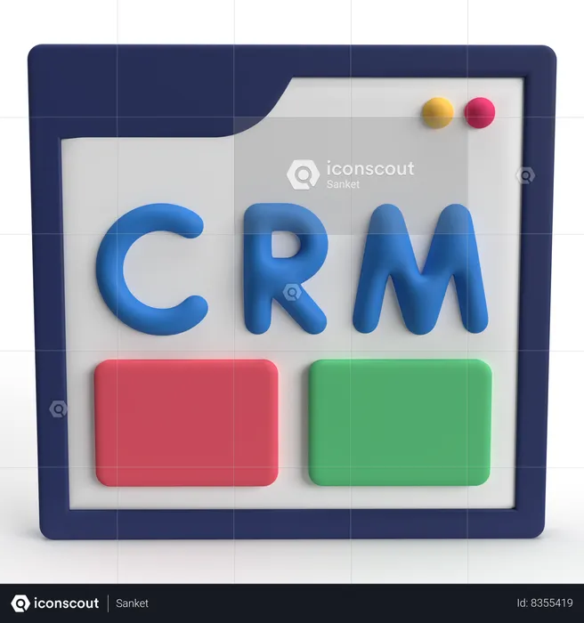 CRM  3D Icon