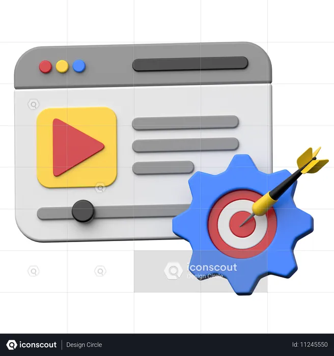 CRM-Diagramm  3D Icon