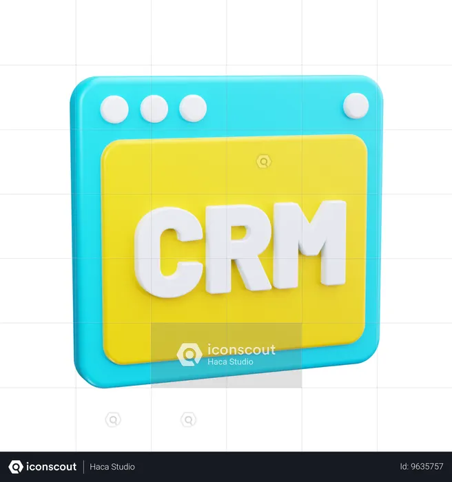 CRM-Systeme  3D Icon