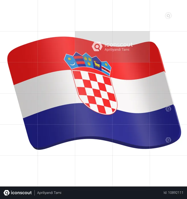 Croatia  3D Icon