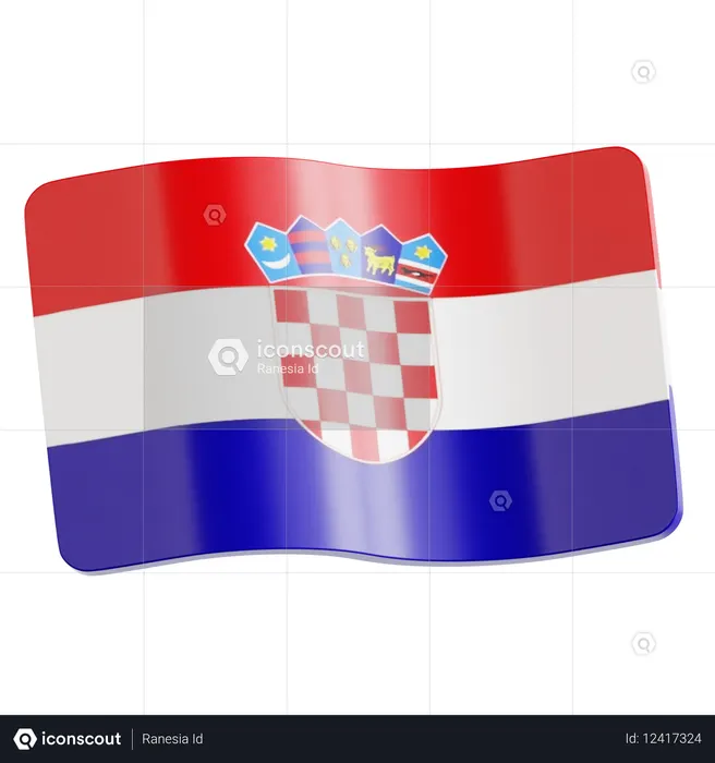 Croatia  3D Icon
