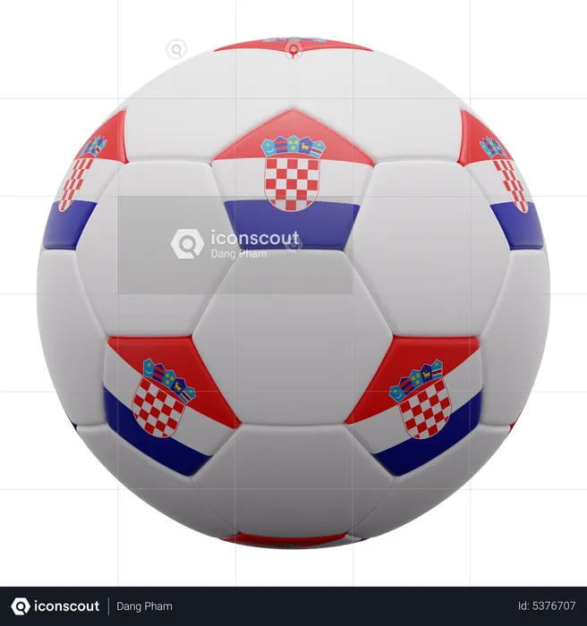 Croatia Ball  3D Icon