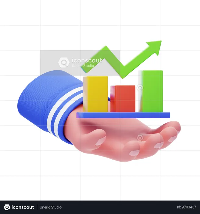 Croissance de la main  3D Icon