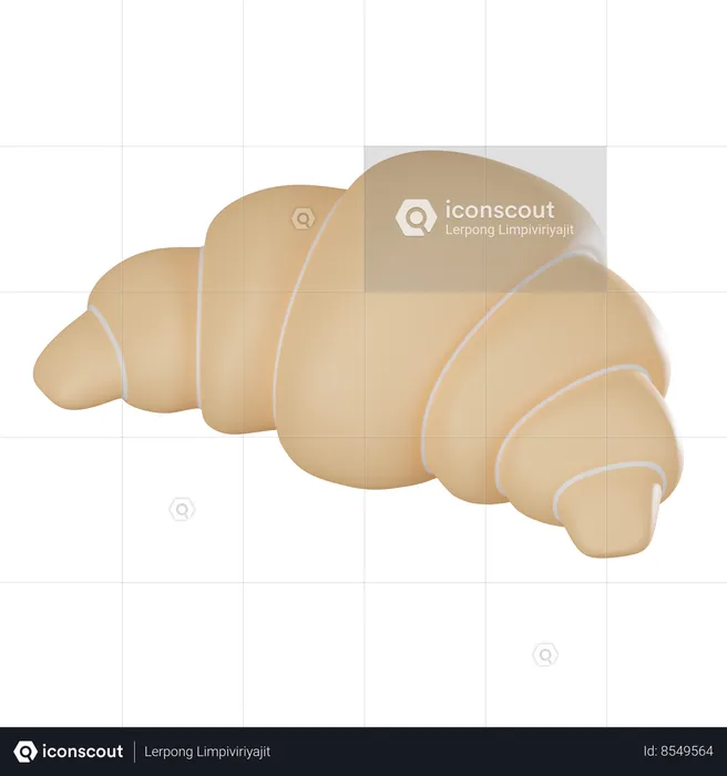 Croissant  3D Icon