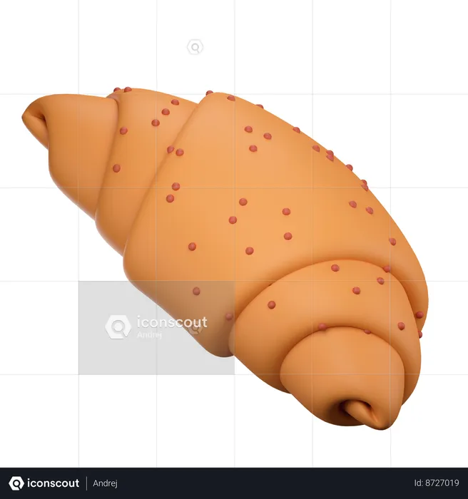 Croissant  3D Icon