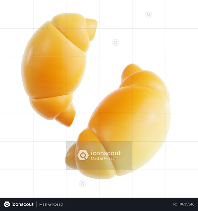 Croissant  3D Icon