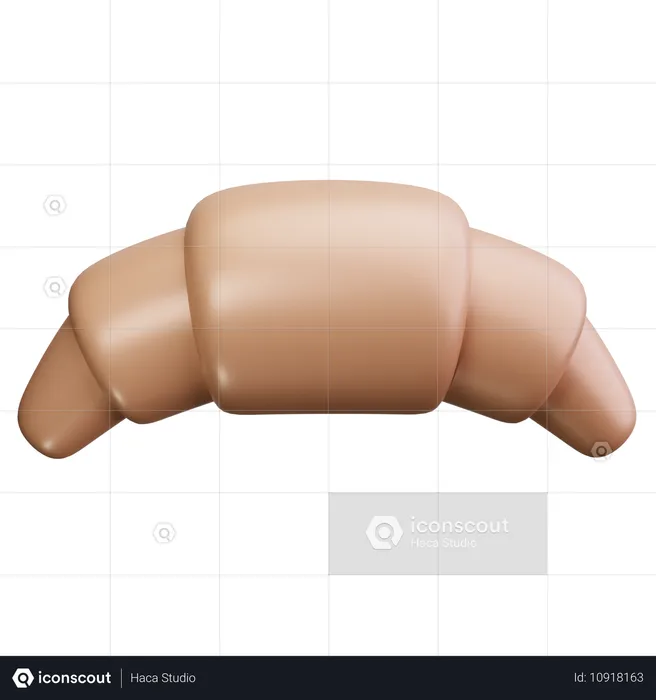 Croissant  3D Icon