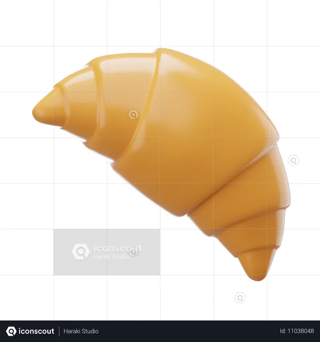 Croissant  3D Icon