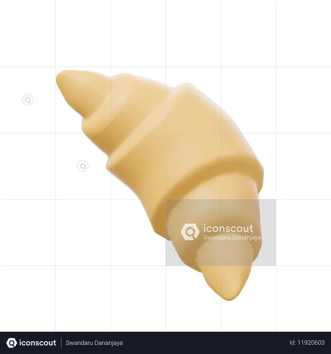 クロワッサン  3D Icon