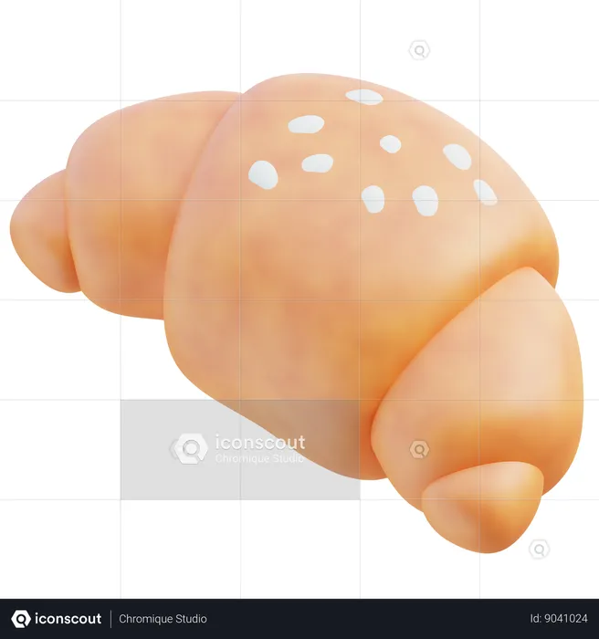 Croissant  3D Icon