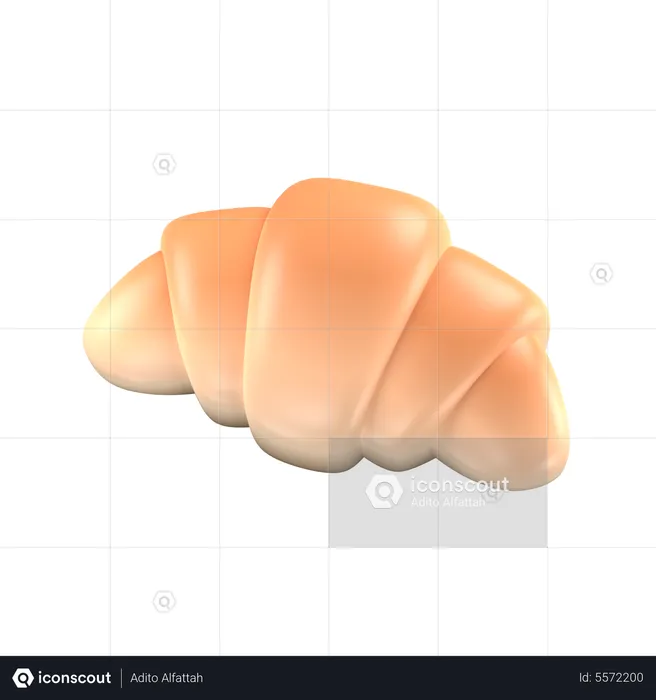 Croissant  3D Icon