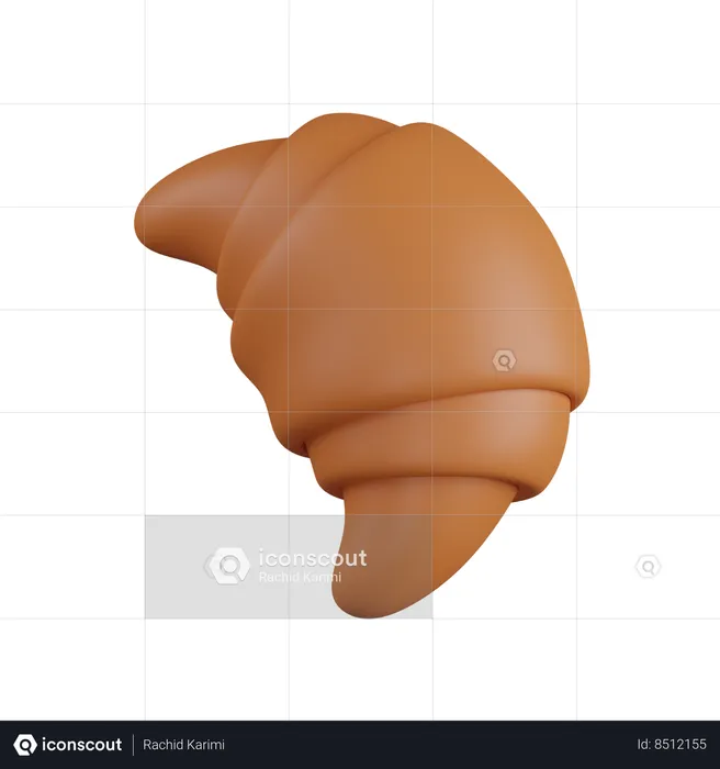 Croissant  3D Icon