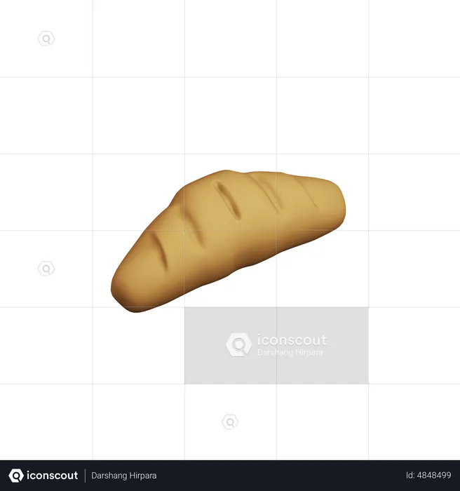 Croissant  3D Icon