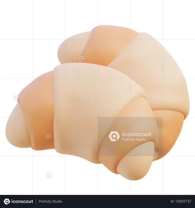 Croissant  3D Icon