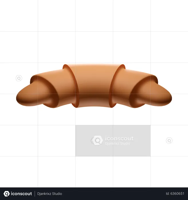 Croissant  3D Icon