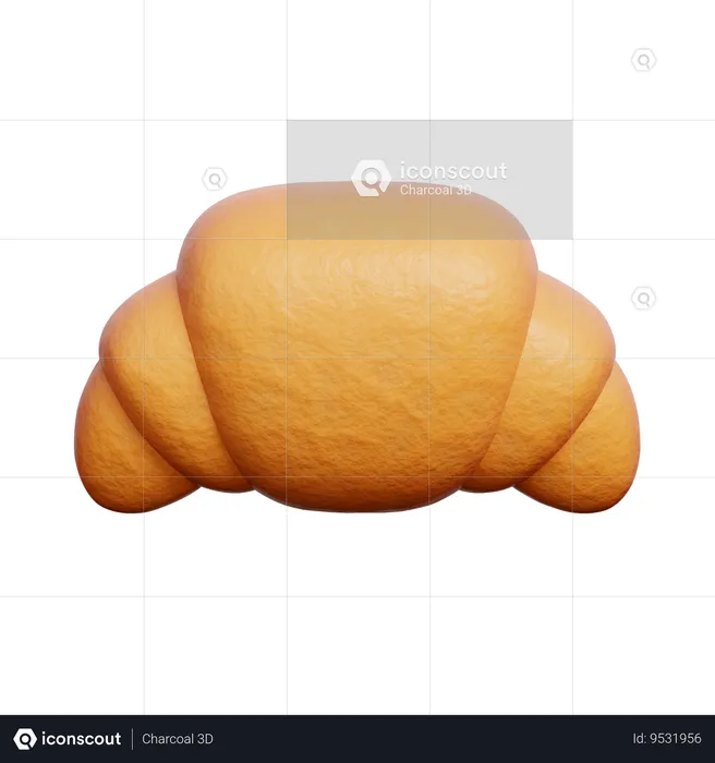 Croissant  3D Icon