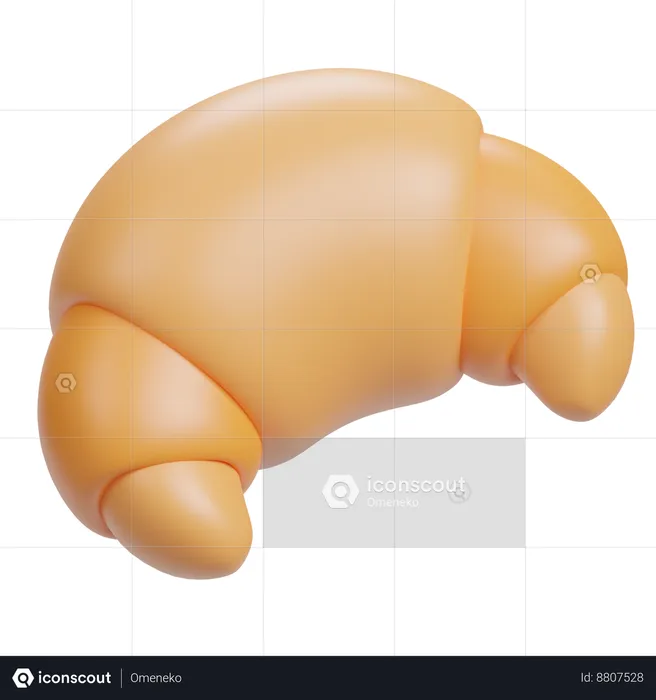 Croissant  3D Icon