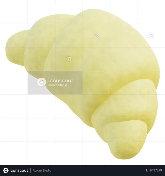 Croissant  3D Icon