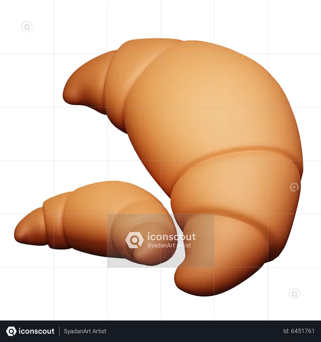 Croissant  3D Icon