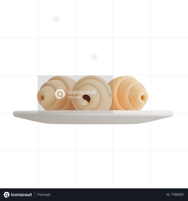 Croissant  3D Icon