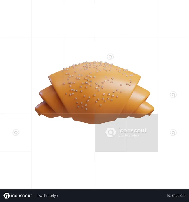 Croissant  3D Icon