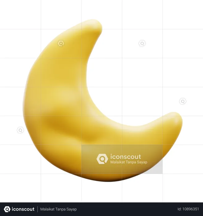 Croissant de lune  3D Icon