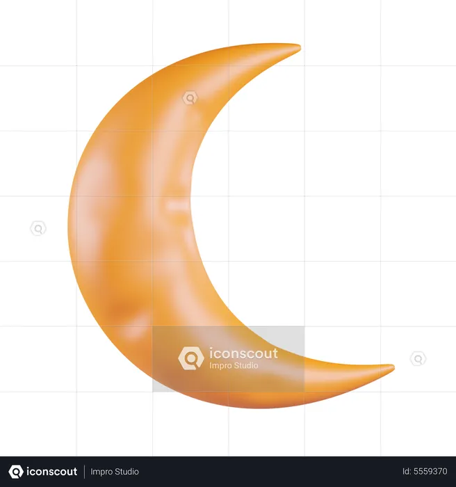 Croissant de lune  3D Icon