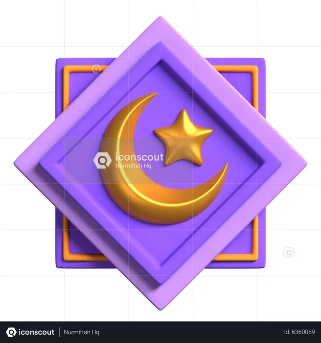 Croissant de lune  3D Icon