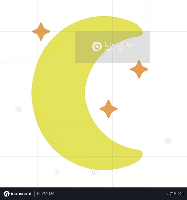 Croissant de lune  3D Icon