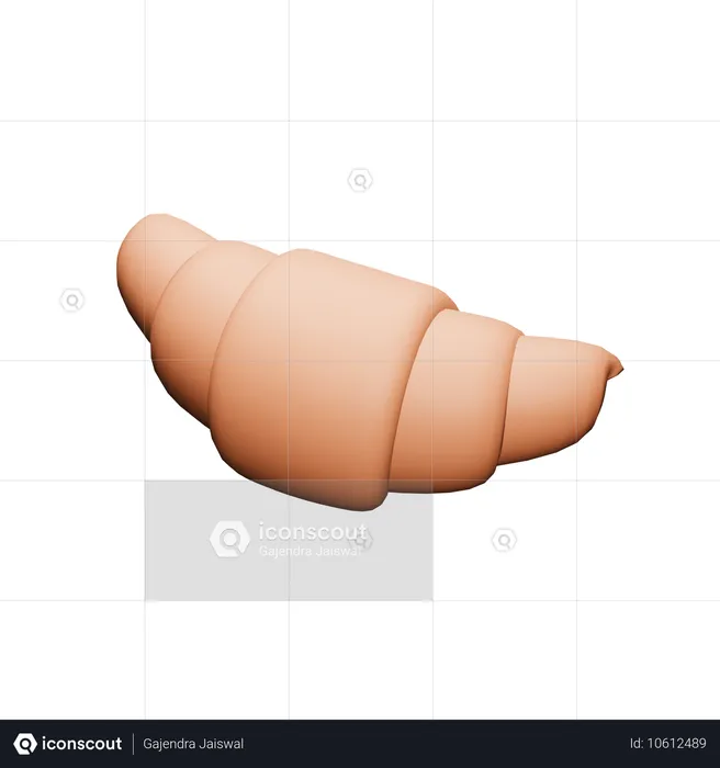 Croissants  3D Icon