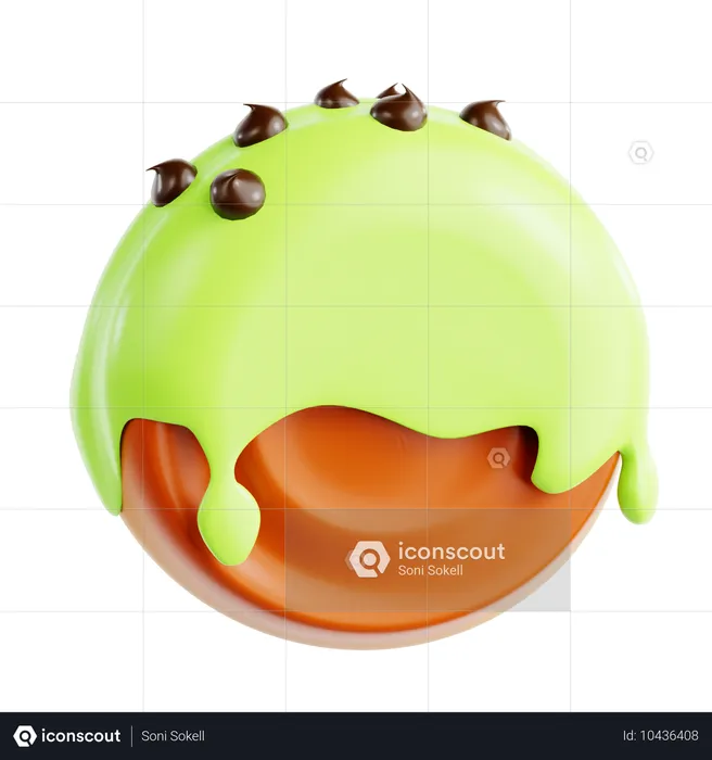 Cromboloni Pistacho  3D Icon